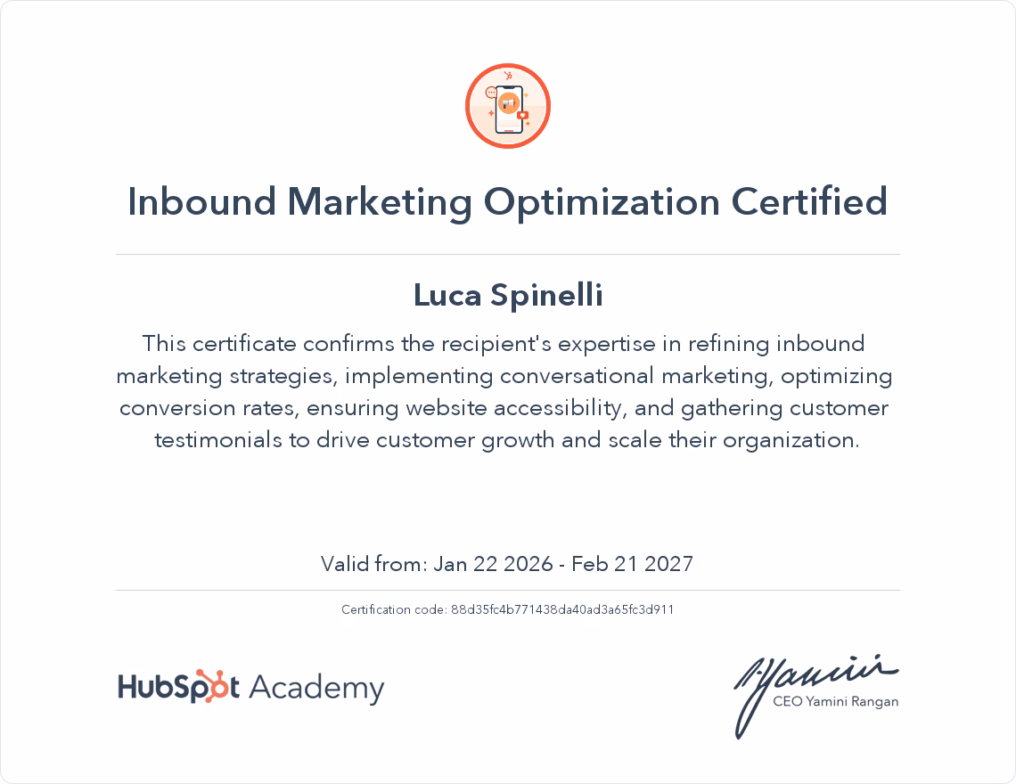 inbound marketing optimization certified inbound marketing optimization certified
